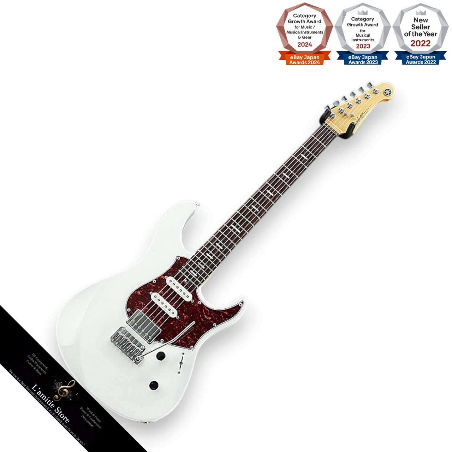 YAMAHA Pacifica Professional 12 Shell White Electric Guitar Japan