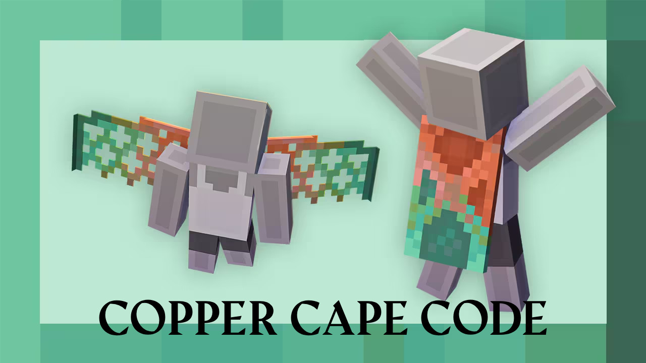 Minecraft Copper Cape - Digital Code – (Fast Delivery ) - Java & Bedrock Edition