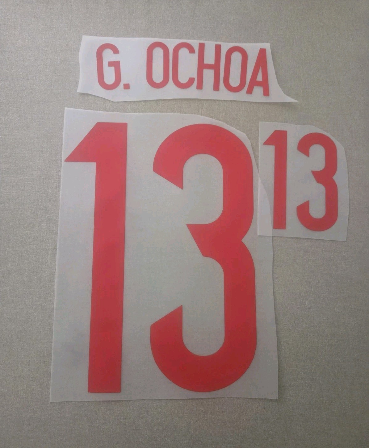 2014 Guillermo Ochoa Mexico Nameset Name Number El Tri Iron On Vinyl Memo Ochoa