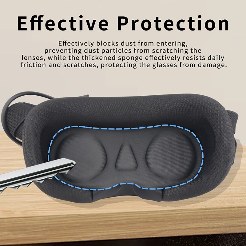 For DJI N3 Flight Goggles Dust Cover Lens Cap & Lens Storage Protection