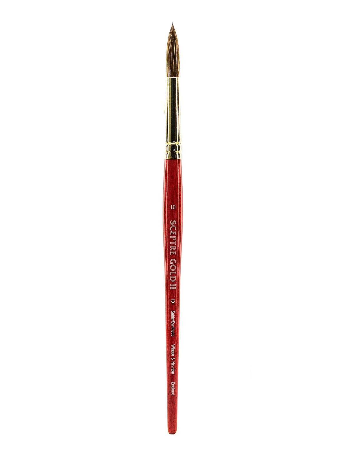 Winsor & Newton Sceptre Gold II Series 101 Short Handle Brush - Round #10