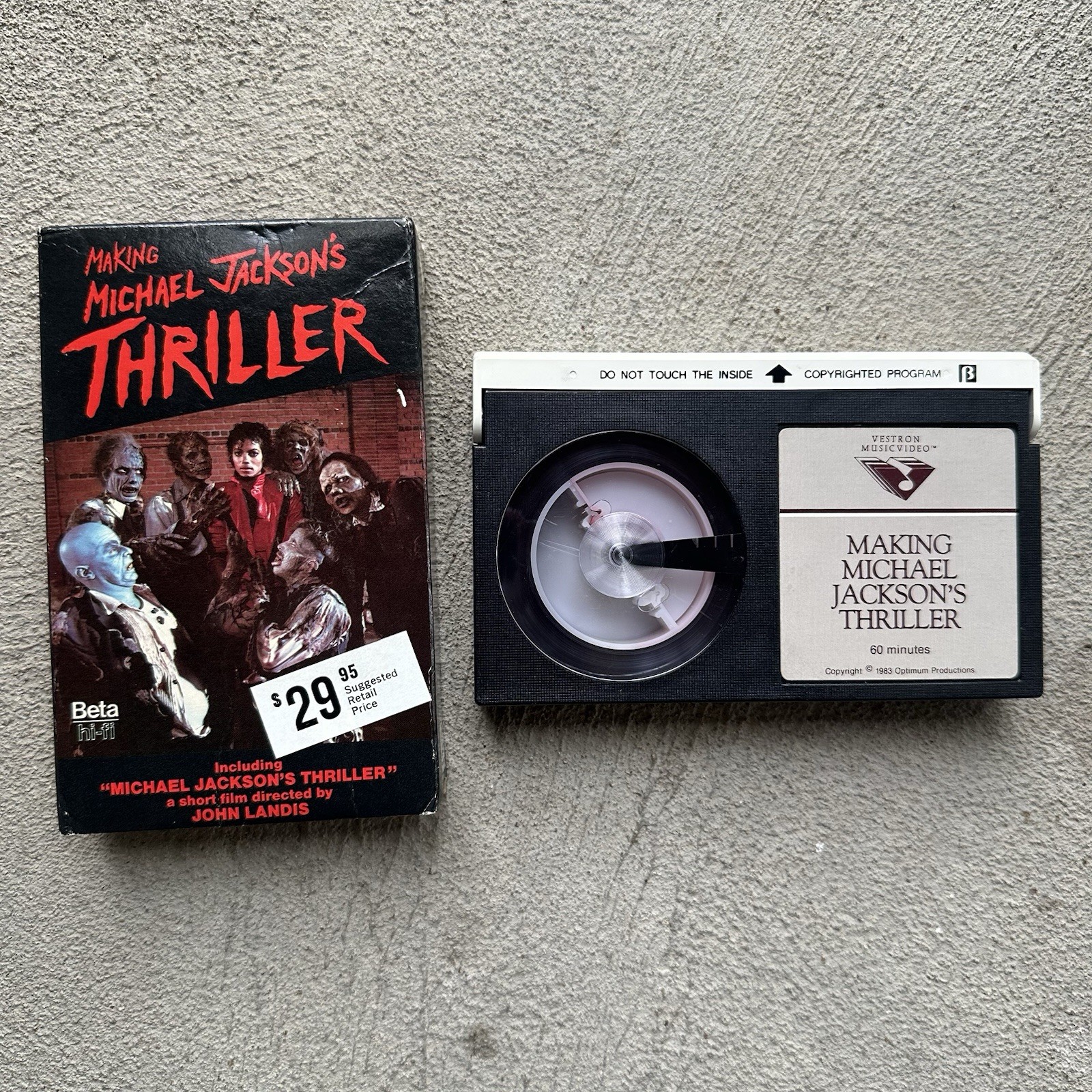 Making Michael Jackson's Thriller Betamax Beta 1983 Vestron Video John Landis