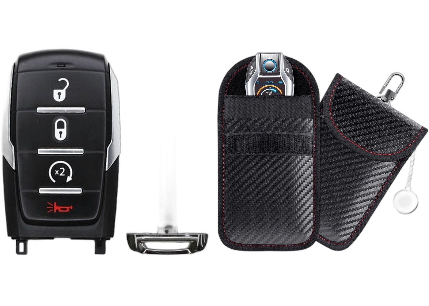 Smart Replacement Key Fob 2023 RAM 1500 FCC: OHT-4882056 MPN: 68584153AA w/Case