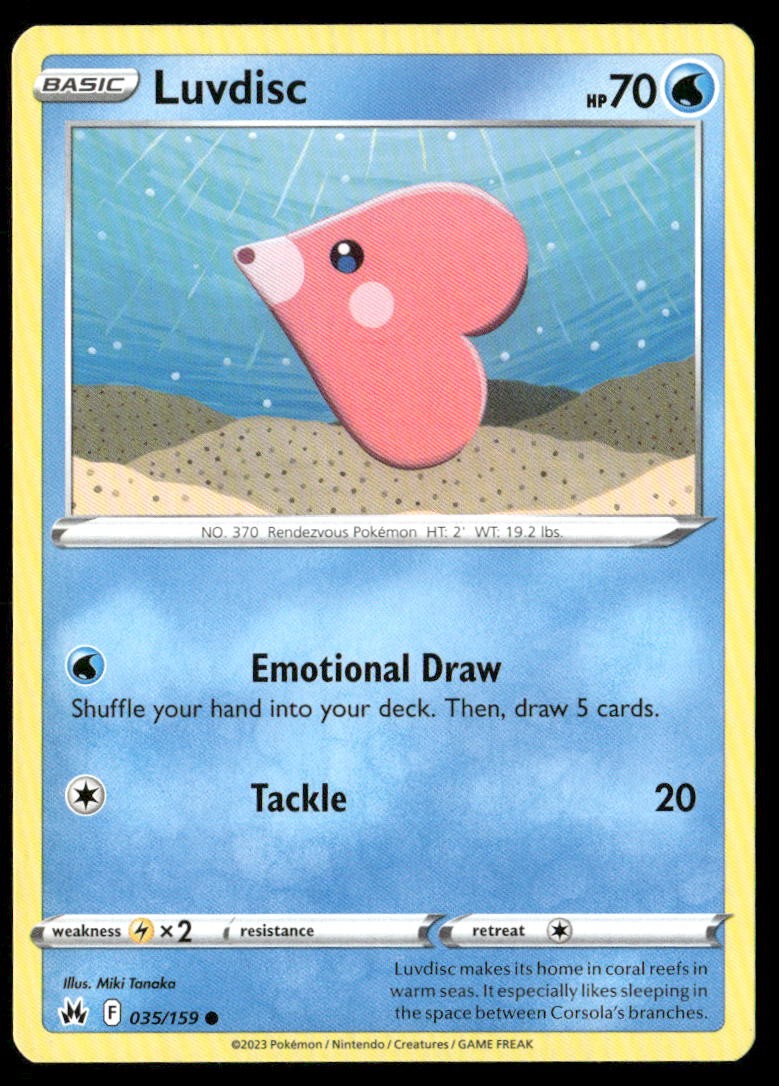 Luvdisc Normal Common Crown Zenith 035/159 NM