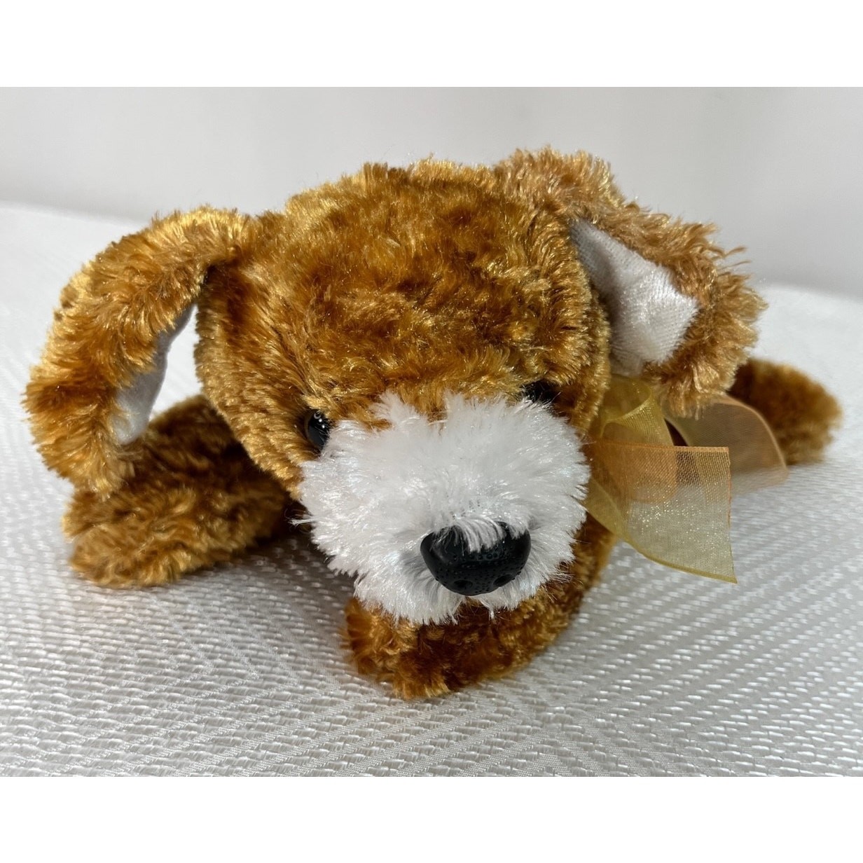 Puppy Dog Plush Stuffed Animal 8" Kids of America Brown White Nose Fuzzy