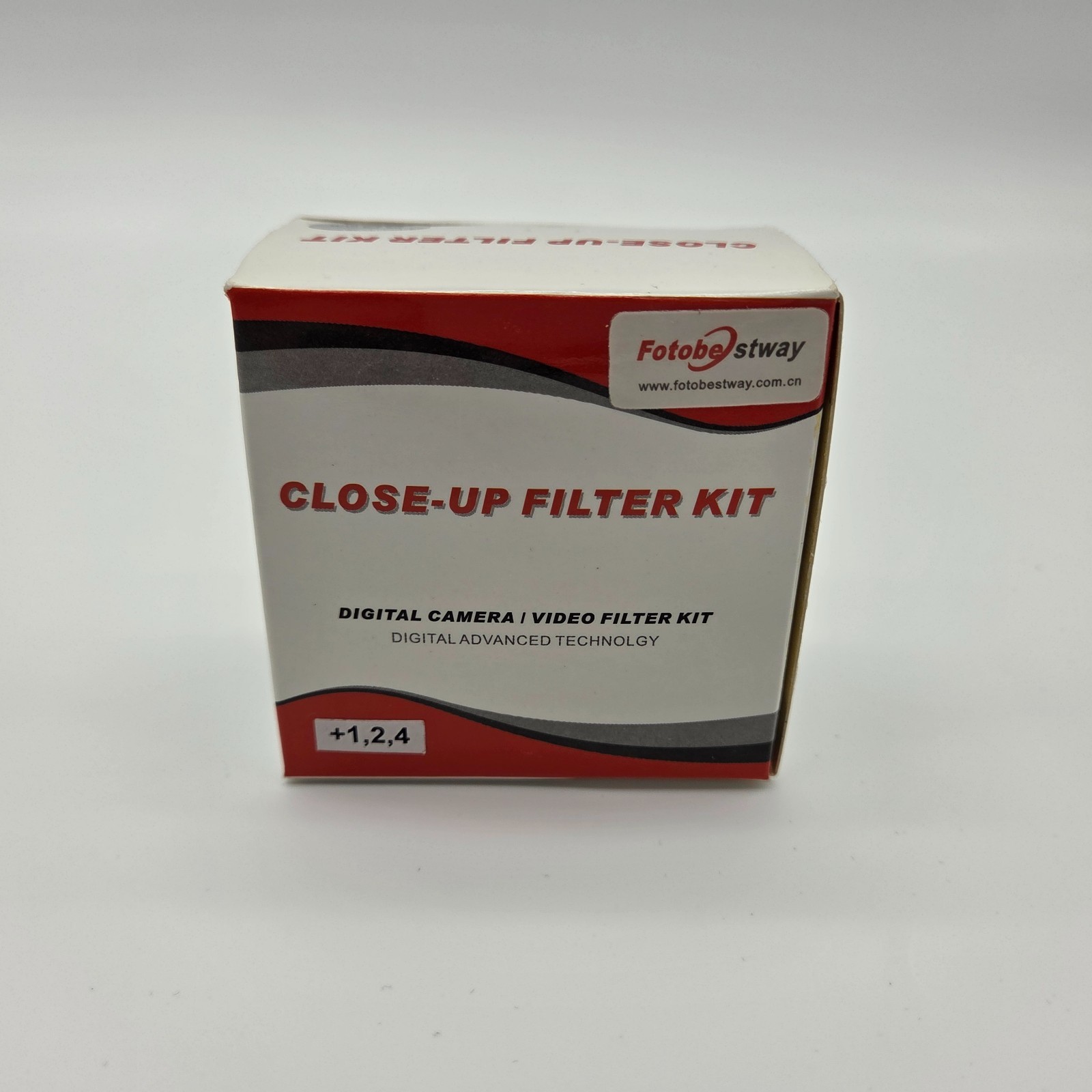 Fotobestway Close-up Filter kit 55mm +1, 2, 4 and case new in box and packaging