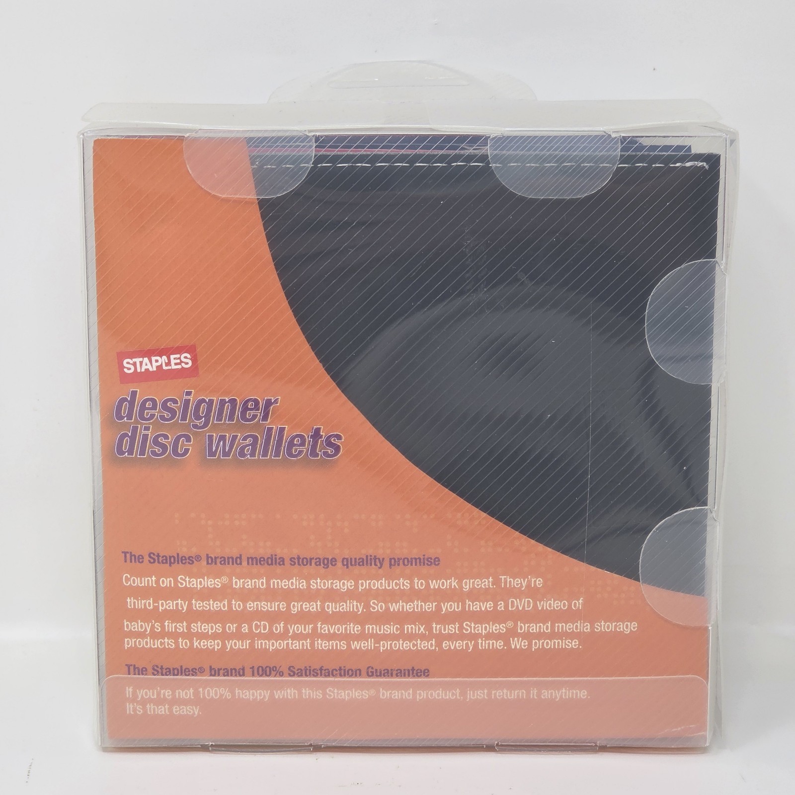 New Staples Designer Disc Wallets – Set of 6 (Assorted Colors)