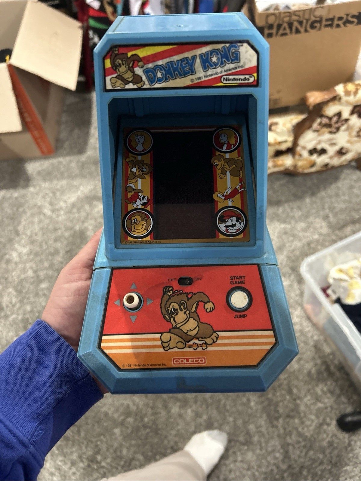 Donkey Kong Mini Arcade Machine 1981 Coleco. For Parts/Not Working 