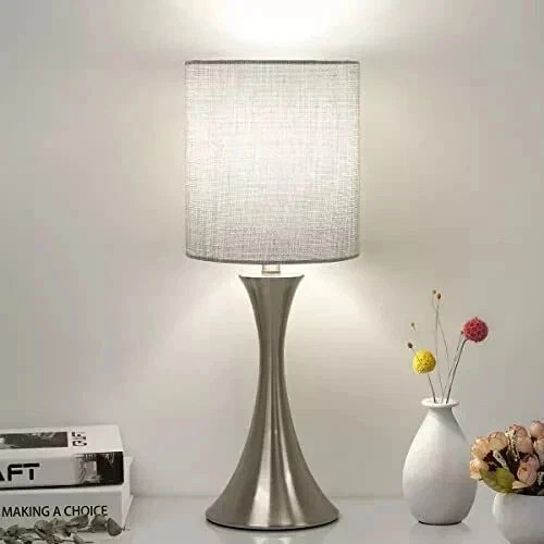 3 Way Touch Control Table Lamp Dimmable Bedside Desk Lamp With Metal Base Modern