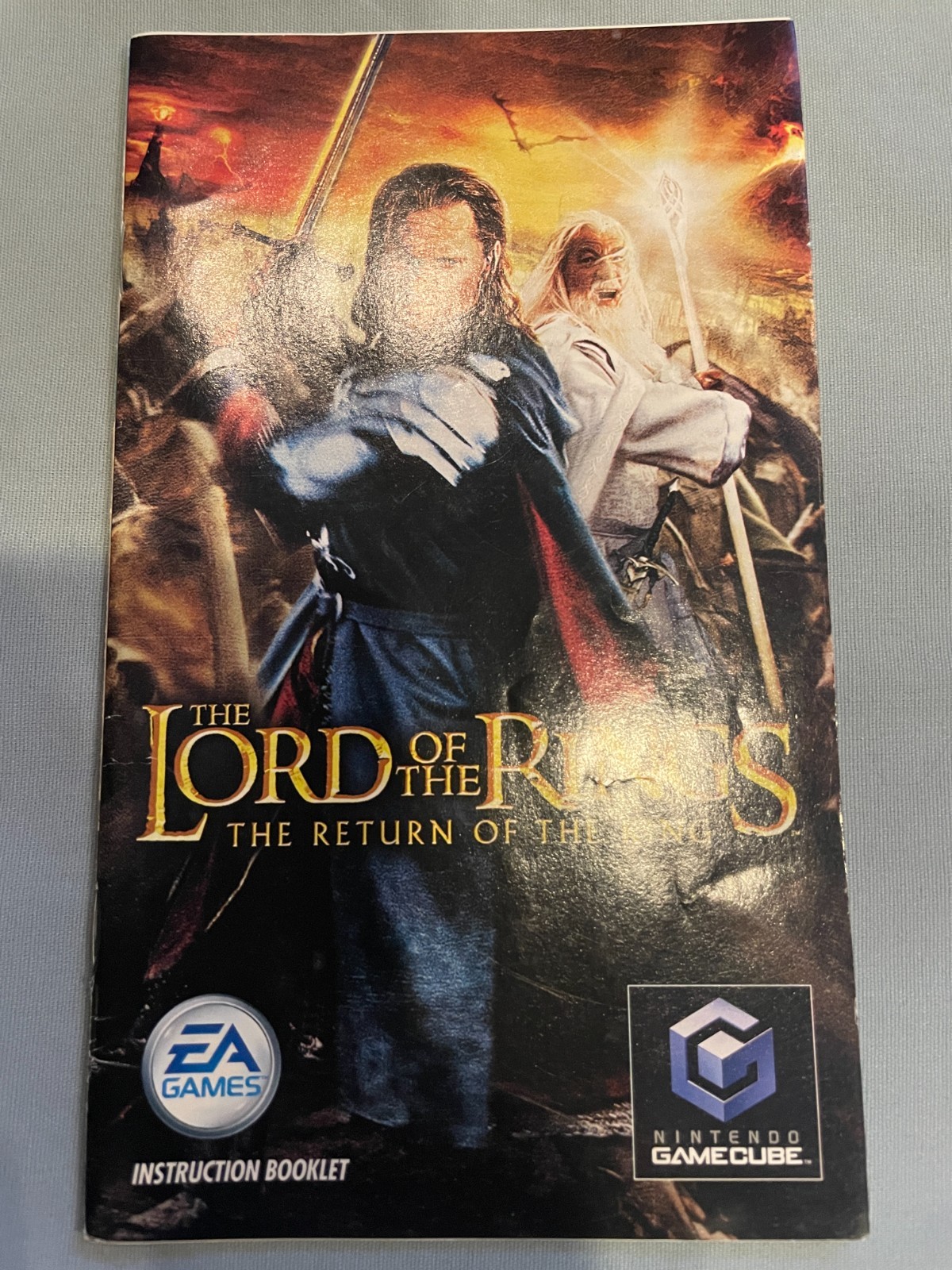 Lord/Rings Return of the King Nintendo GameCube Instruction Booklet Manual ONLY!