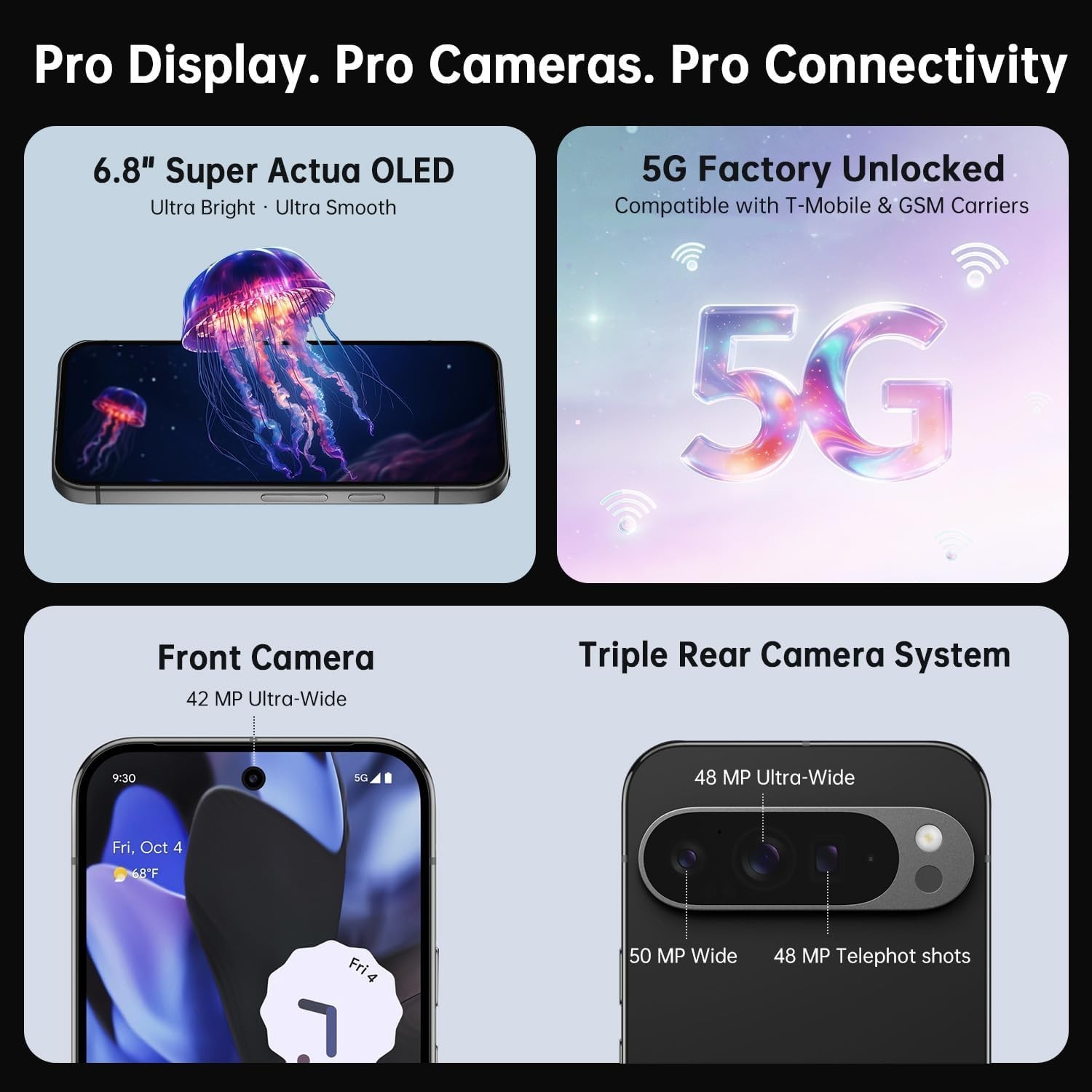 Google Pixel 9 Pro - 1 TB - Hazel (Unlocked)