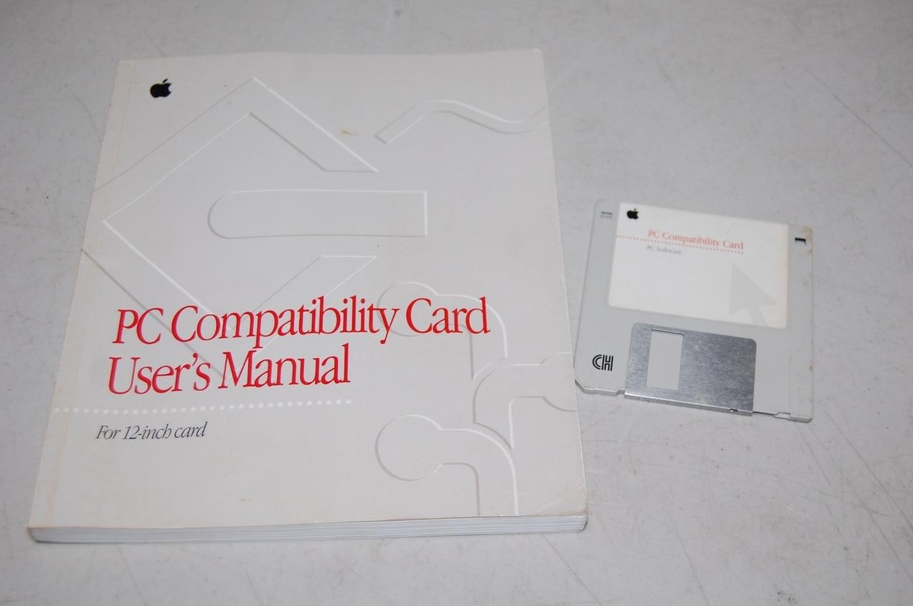 Apple PC Compatibility Card User's Manual & 3.5" PC Software Disk