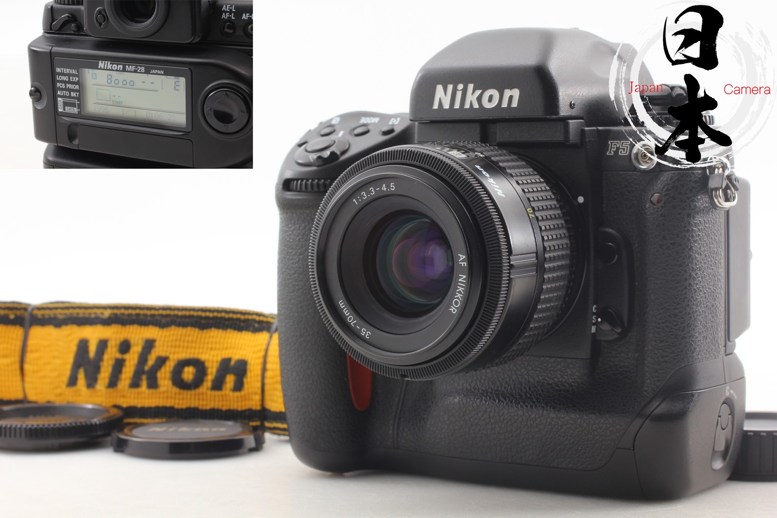【MINT w/MF-28】 Nikon F5 SLR 35mm Film Camera AF 35-70mm F3.3-4.5 Lens From JAPAN