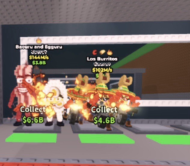 Bacuru and Egguru 144M and Los Burritos 102M