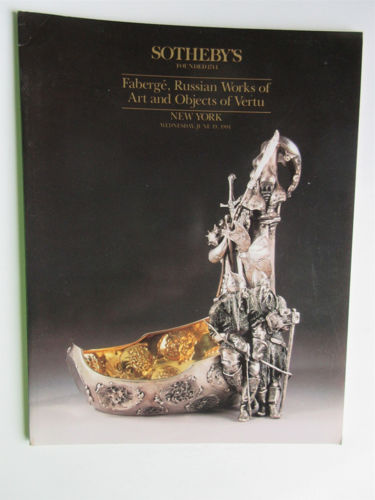 Sotheby's FABERGE Russian Works of Art & Objects of Vertu Catalog Jun 19 1990 NY