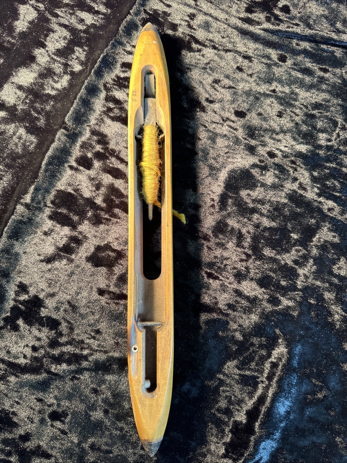 Early Weaving Tool, Loom Shuttle 'Boat' 14 Inch Collectable, 1953