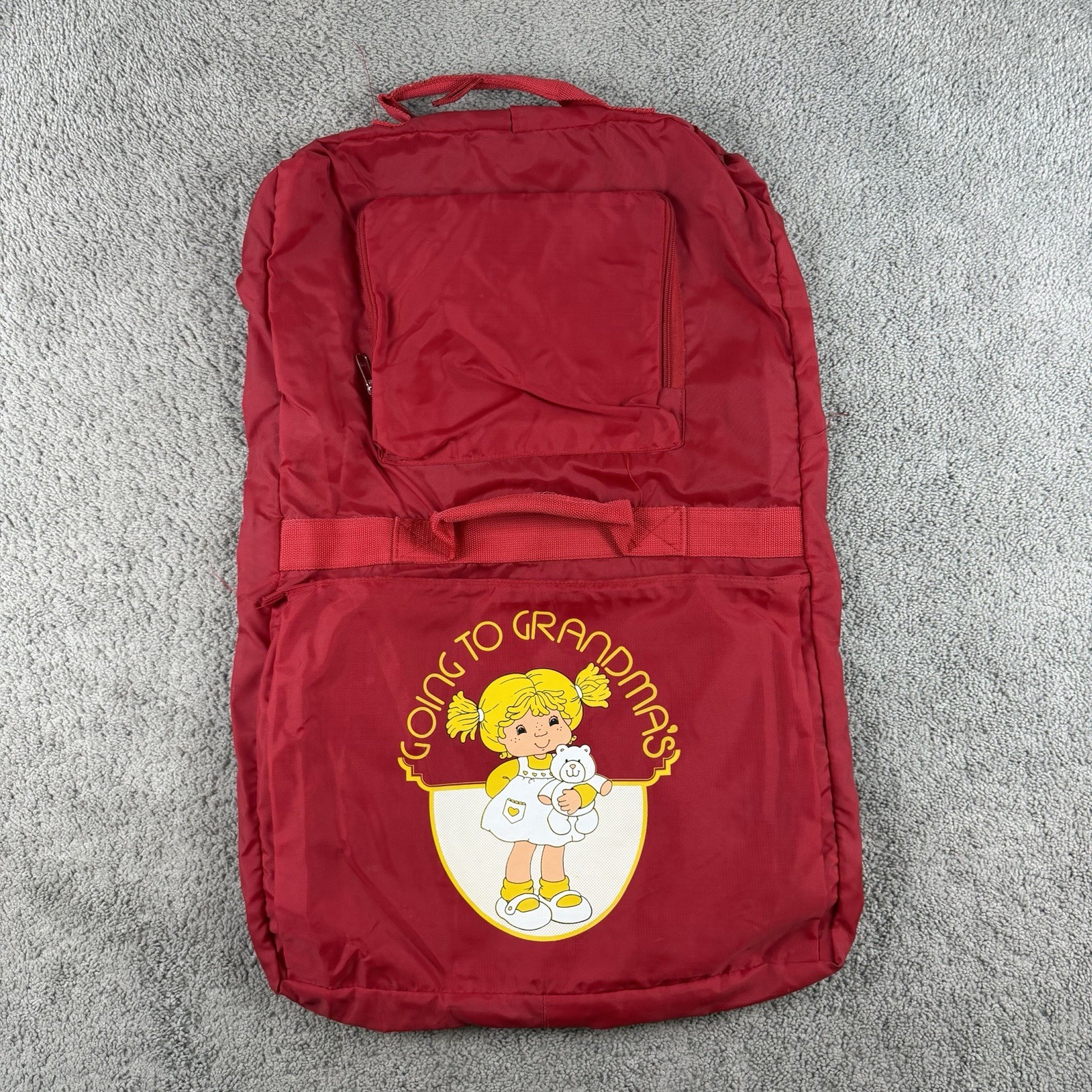 Vintage 70s 80s Going To Grandmas Kids Child’s Bag Luggage Suitcase Clothes