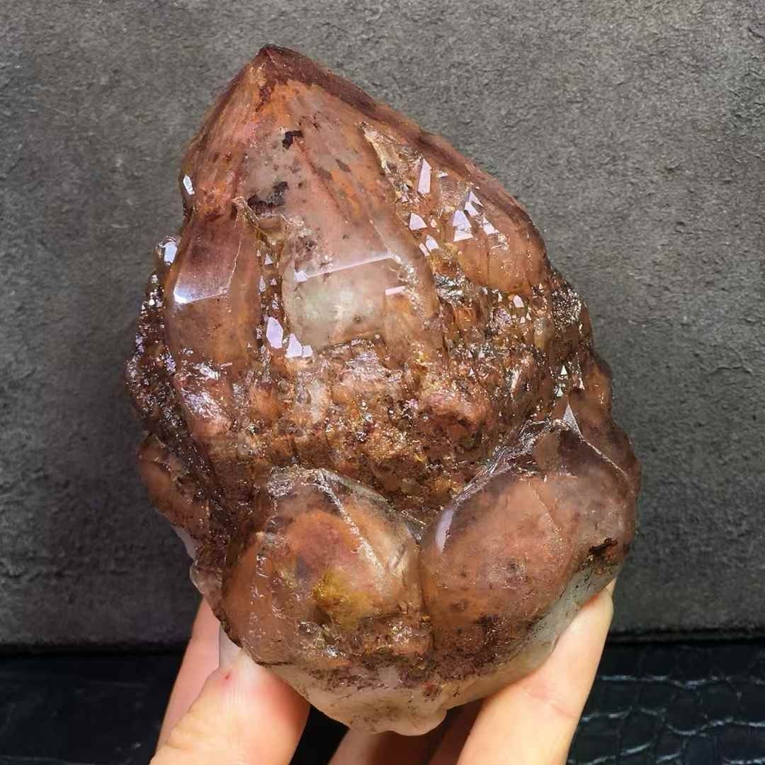 499g Natural rose quartz Skeletal tower obelisk Crystal Mineral Specimen