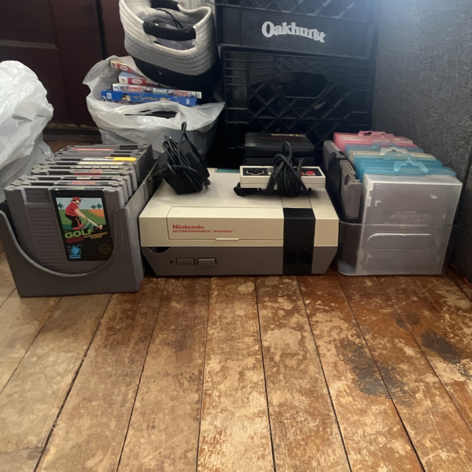 Nintendo NES Console Controller Game Lot Super Mario Ninja Gaiden Rambo