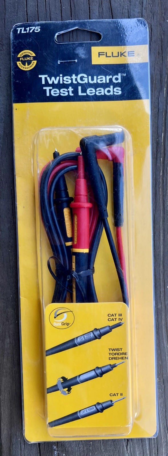 Fluke TL175 TwistGuard Test Leads Set 5’ multimeter leads Authentic FLUKE Brand