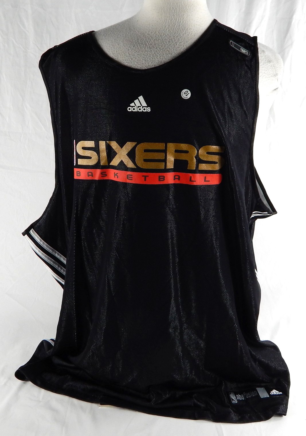 2000s Philadelphia 76ers Game Used Black Practice Jersey 864