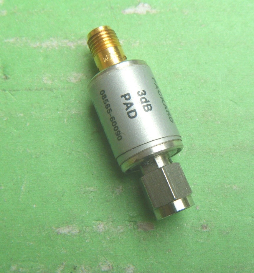 1pc Used HP 08565-60090 3dB DC-18GHz 2W Coaxial Attenuator *NU