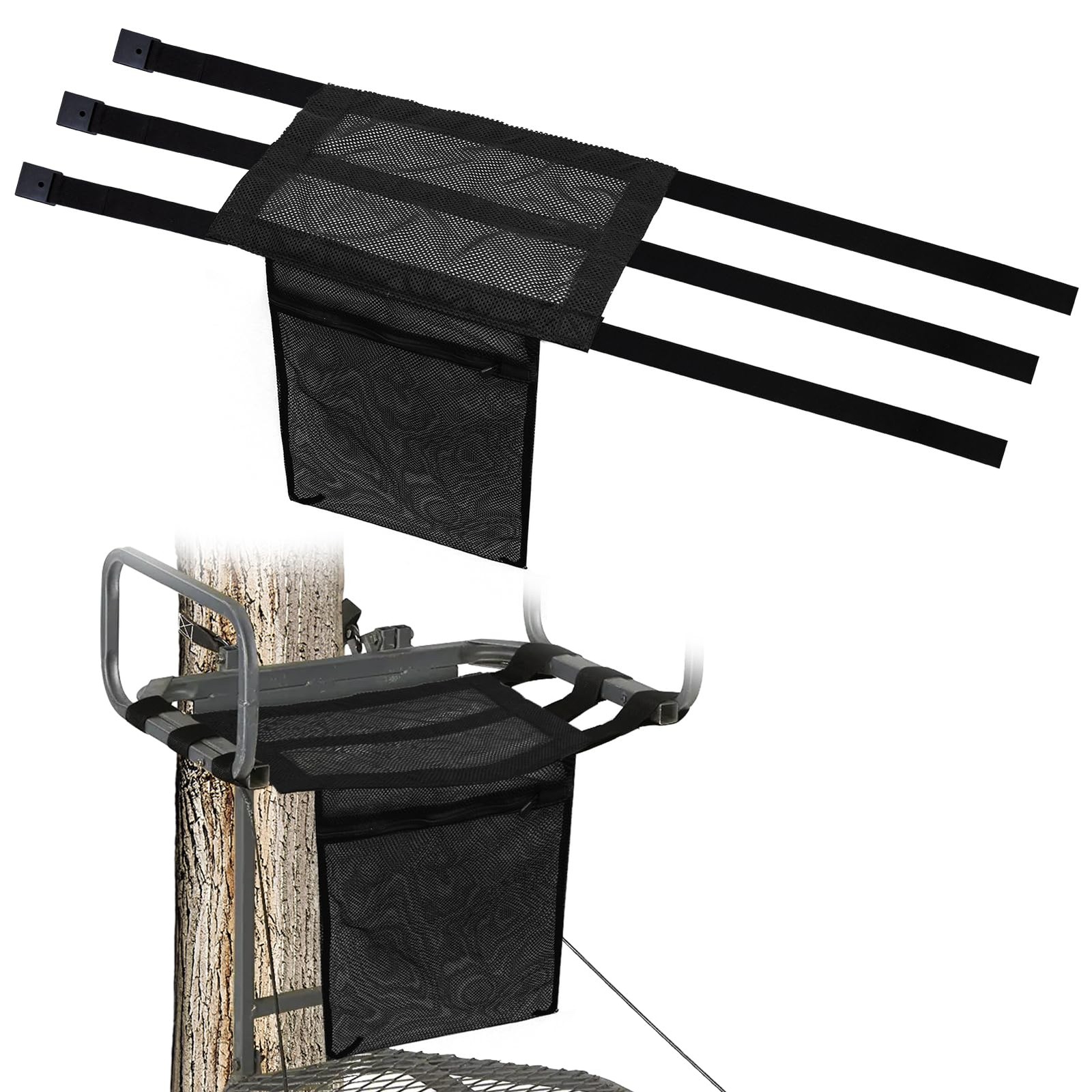 Lightweight Treestand Seat Replacement, 16x12 Inch, Adjustable Strap Hunting