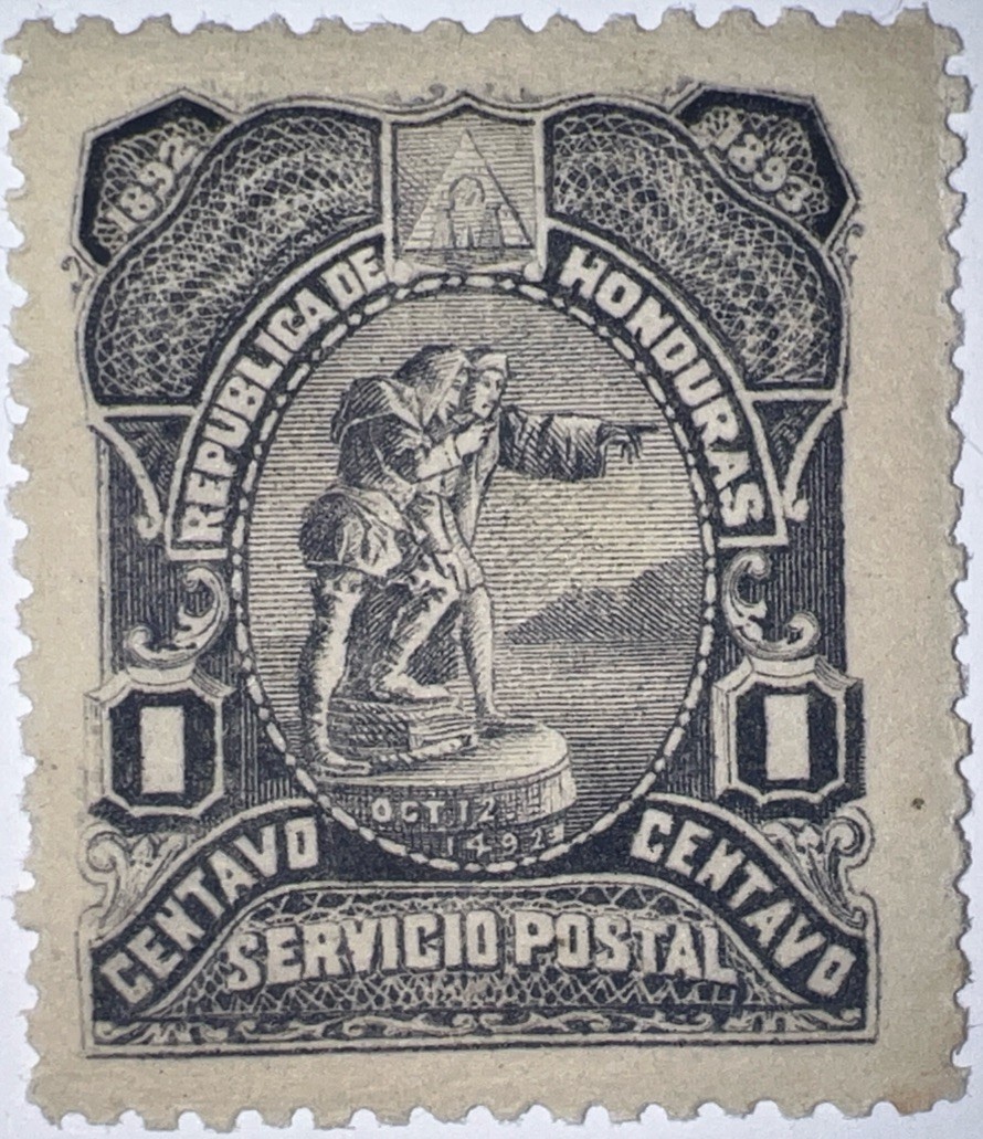 TRAVELSTAMPS: 1892 HONDURAS STAMPS SCOTT #65, Christopher Columbus , Mint MOGH