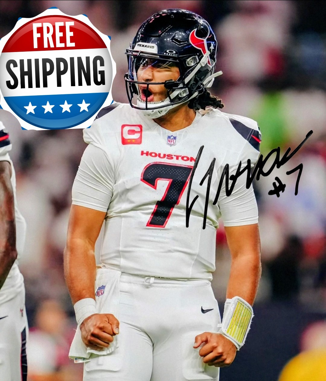 CJ Stroud Autograph 8x10 Photo Houston Texans Signed Reprint NFL Free Shipping 