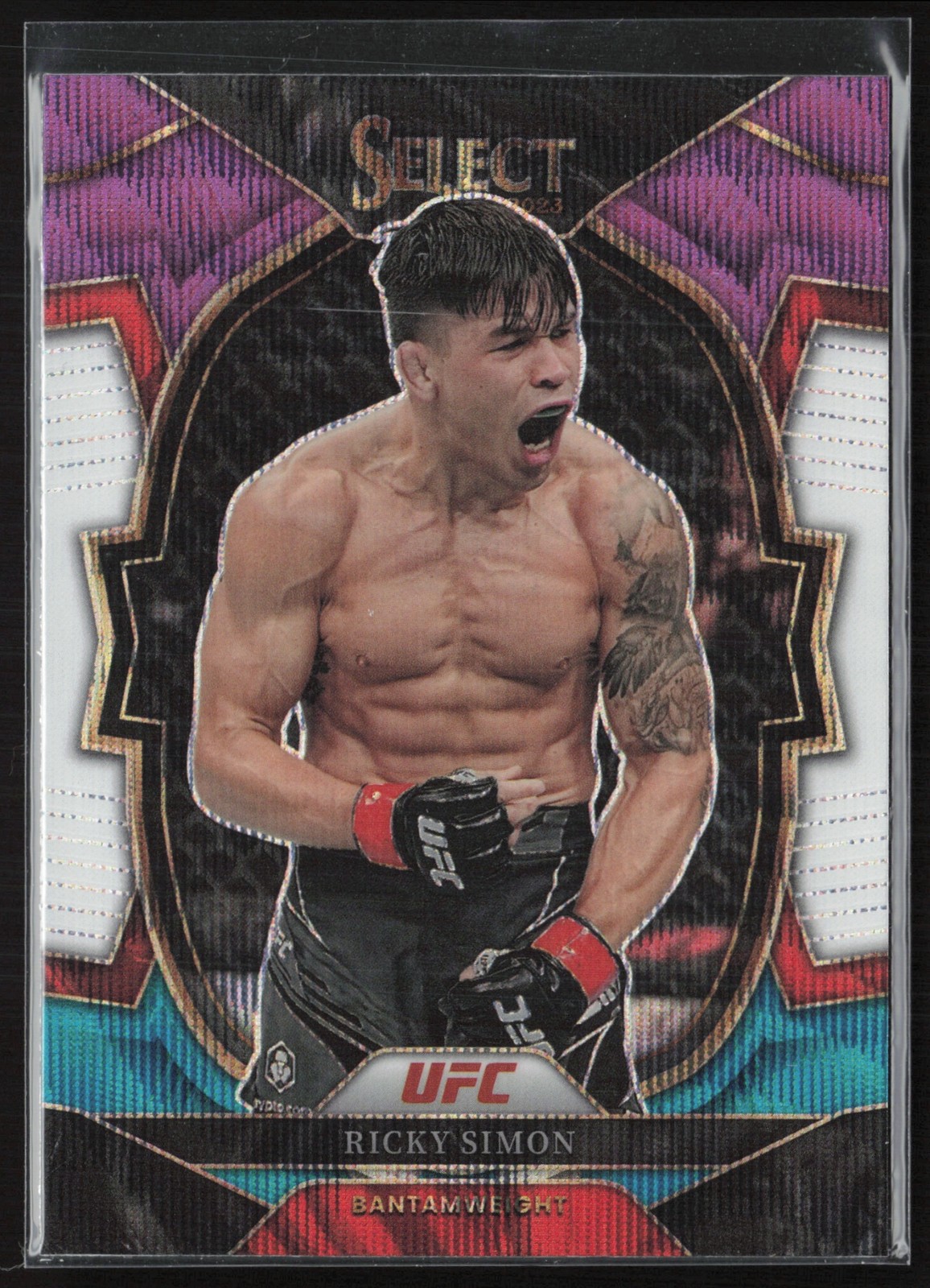2023 Panini Select UFC Ricky Simon Tri Color Prizms #91