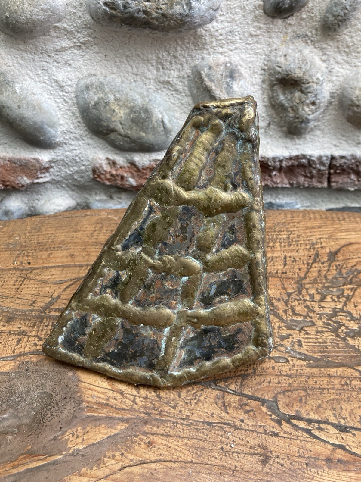 sculpture Curiosité Fer Et Bronze Soudure Metal signé A Identifier Sculpté Art