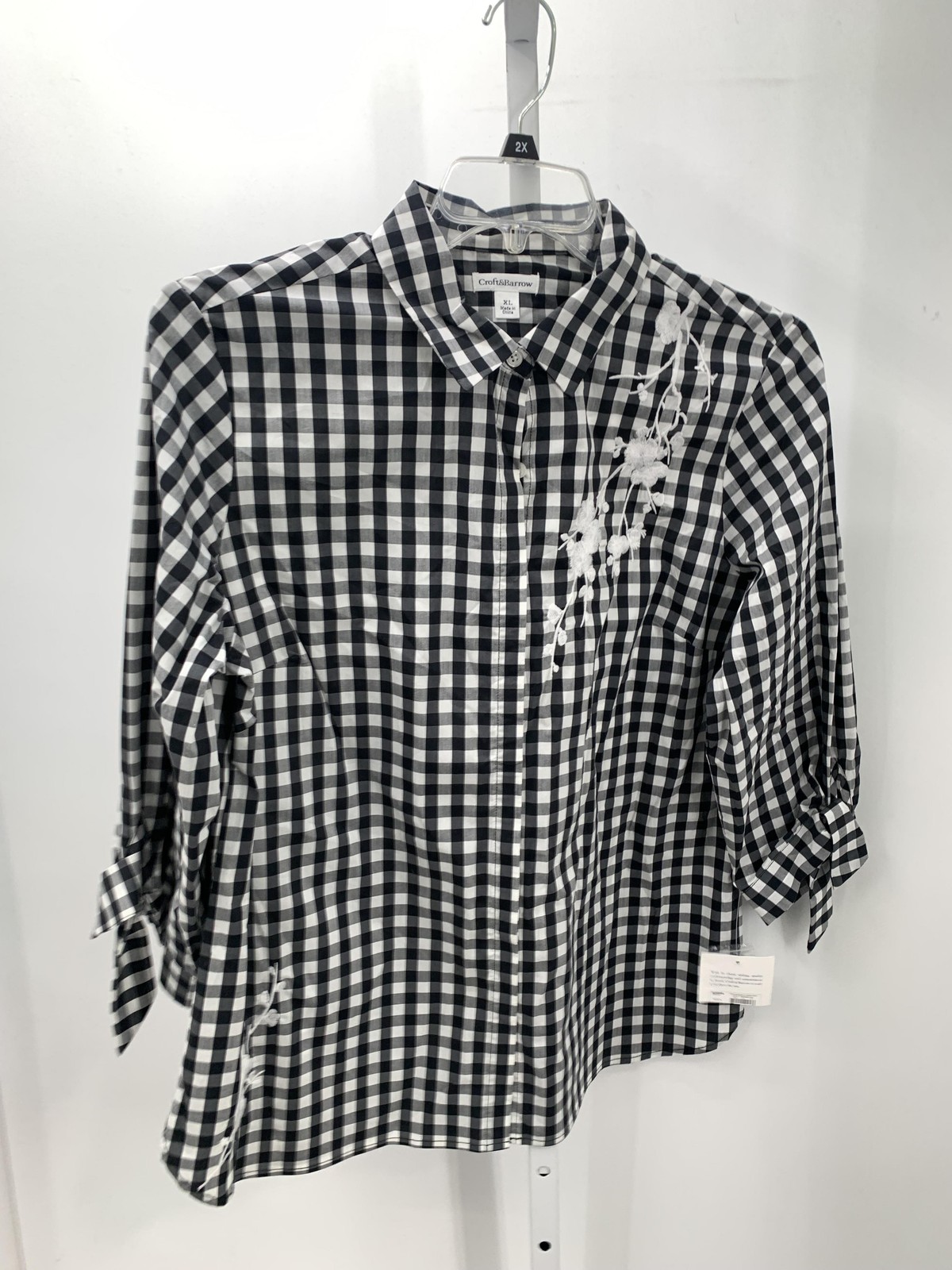 Croft & Barrow Size Extra Large Misses Long Sleeve Shirt