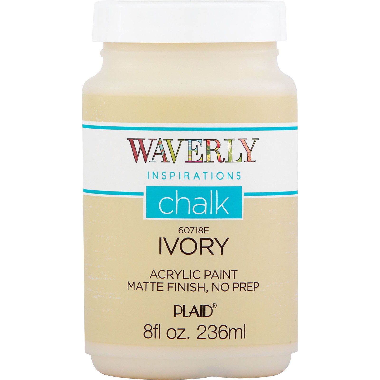 Ultra Matte Chalk Paint in Ivory 8 fl oz for Furniture and Decor
