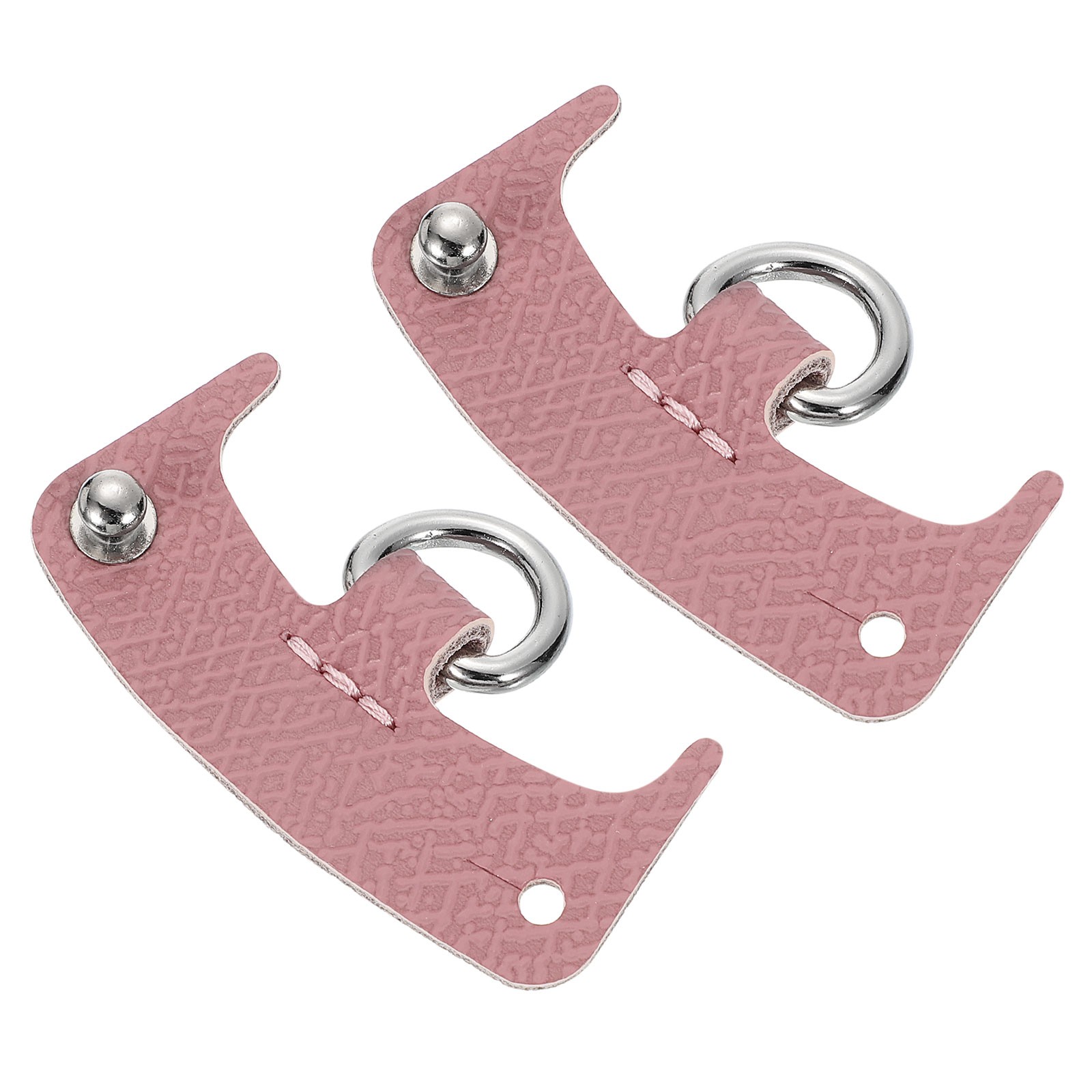 2Pcs Leather Purse Straps, 6.4cmx2.7cm Punch-Free Buckle Bag Strap, Pink