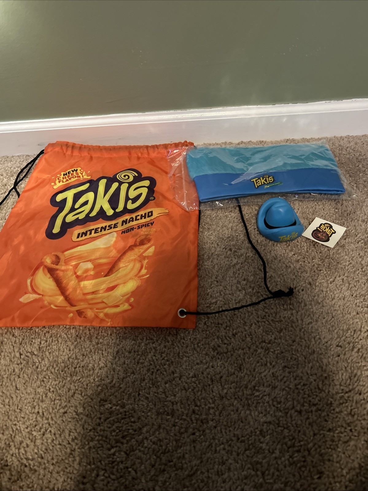Takis Super Rare Promotional Drawstring Bag And Other Items