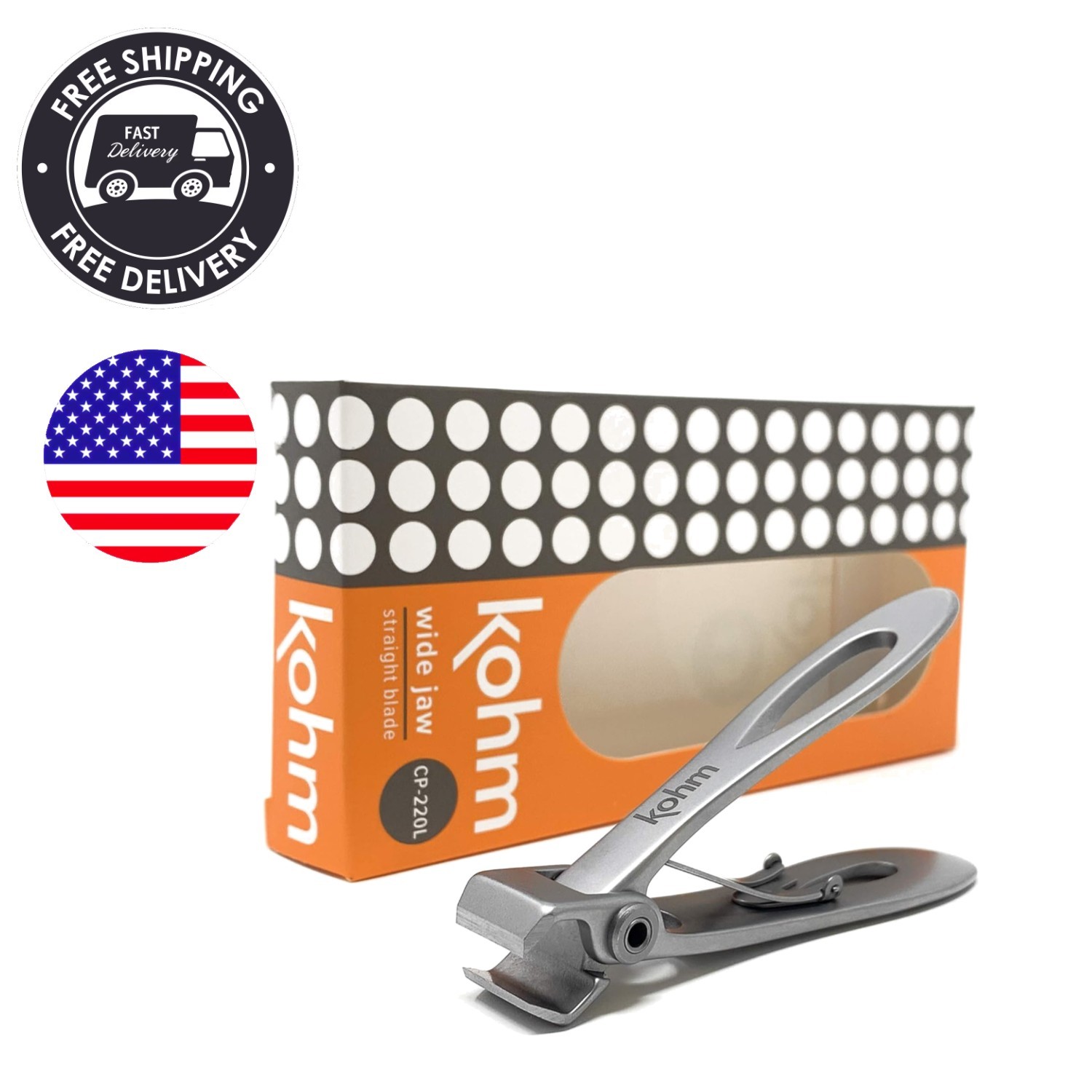 Wide Mouth Stainless Steel Nail Clippers for Men and Women - Precision & Comfort