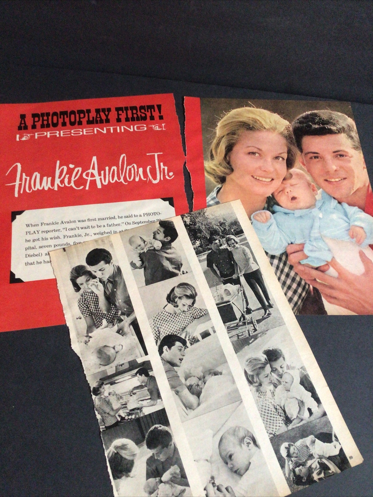 Frankie Avalon Clippings Article Vintage Magazine Spread