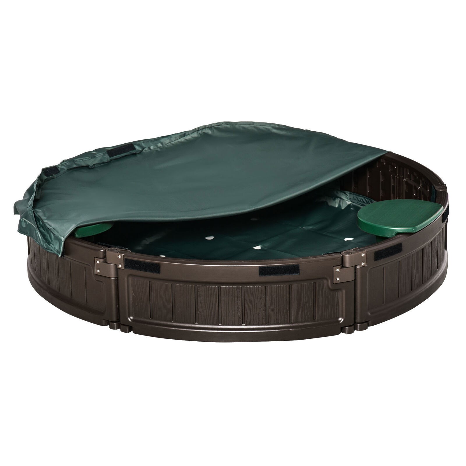 Children's Sandpit Playset for Backyard May Utilize Sandbox as Digbox for Dogs