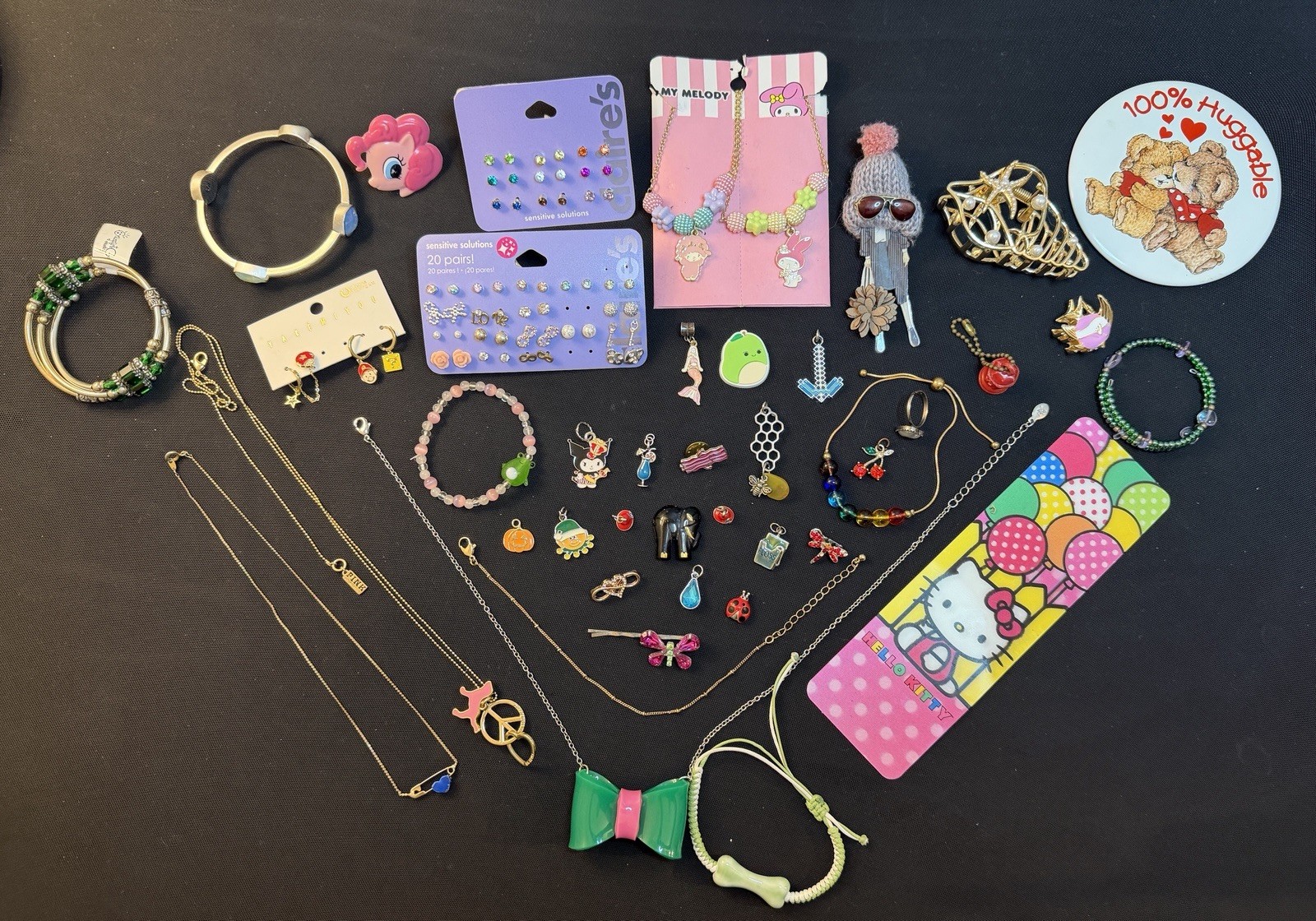 CUTE Jewelry Lot My Melody Hello Kitty Pink Claire’s Brighton Charms READ