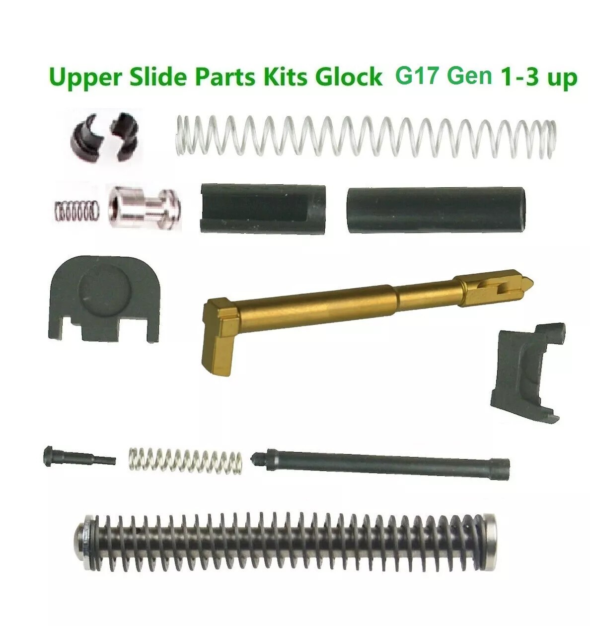 DB Tac GIock 17&19 Gen 3 Upper Parts Slide Kits UPK 9mm 80 Titanium Gold FirPin