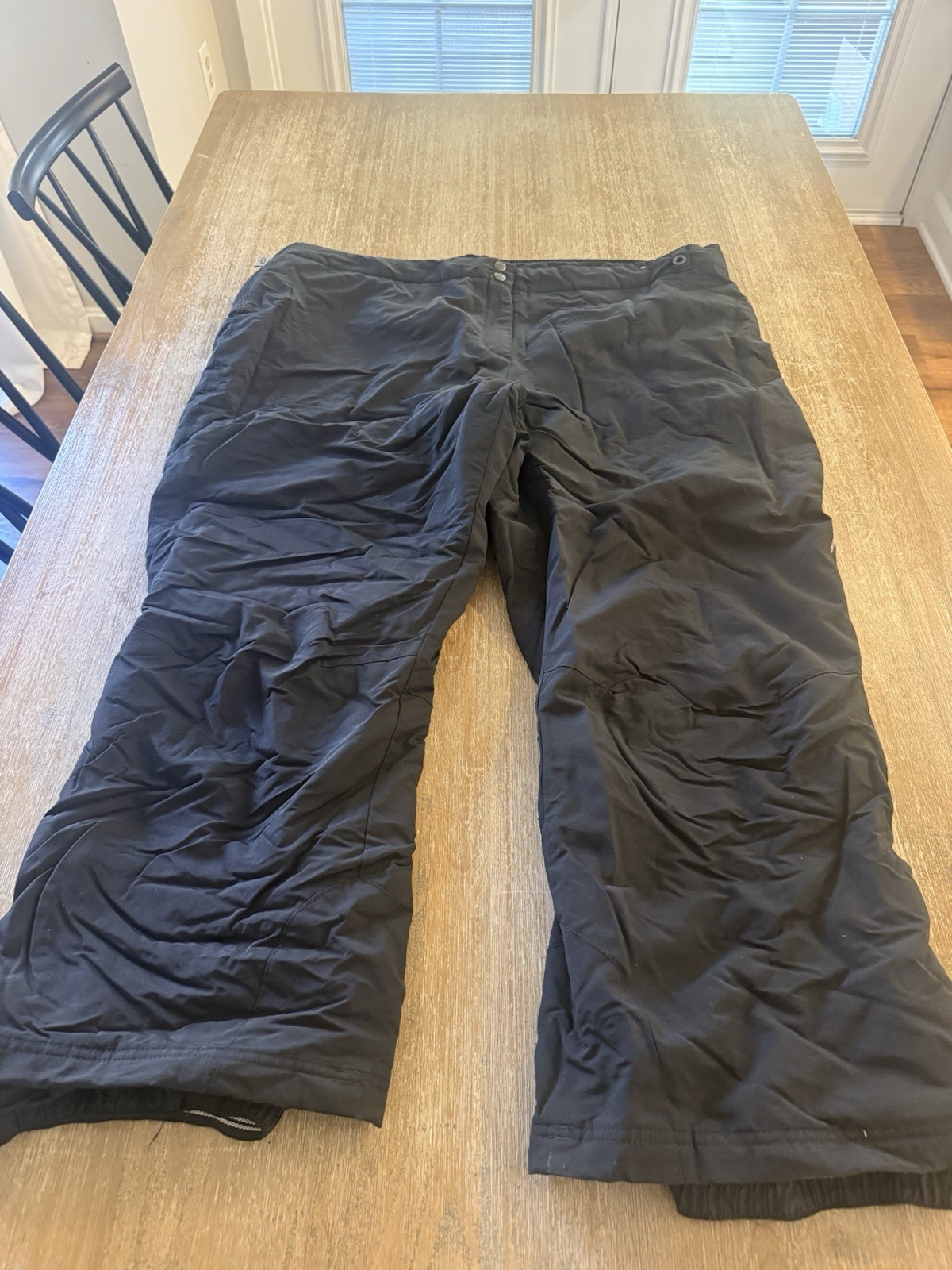 Obermeyer Hydro block Ski Snow Pants SZ 20 Short Black Insulated Zip Grip Cuffs