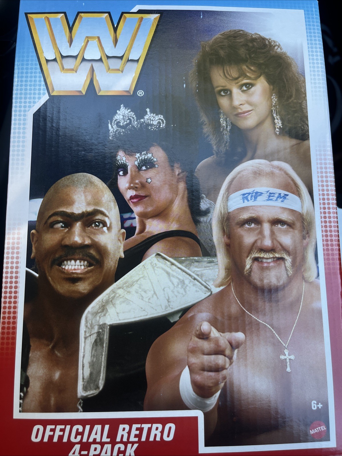 WWE Retro Bundle 4-Pack Zeus, Hulk Hogan, Action Figures- Sealed