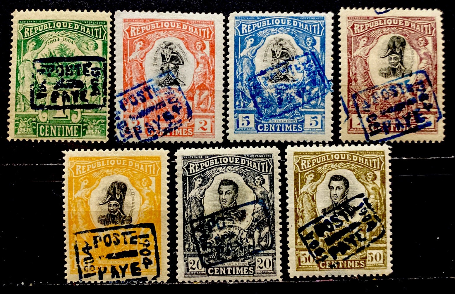 Haiti 1904. SC# 89-95. Mint HOG 