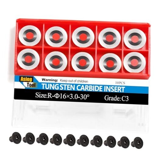  Ci0 16mm Round Carbide Inserts Cutters Knifes Indexable Replacement Uncoated