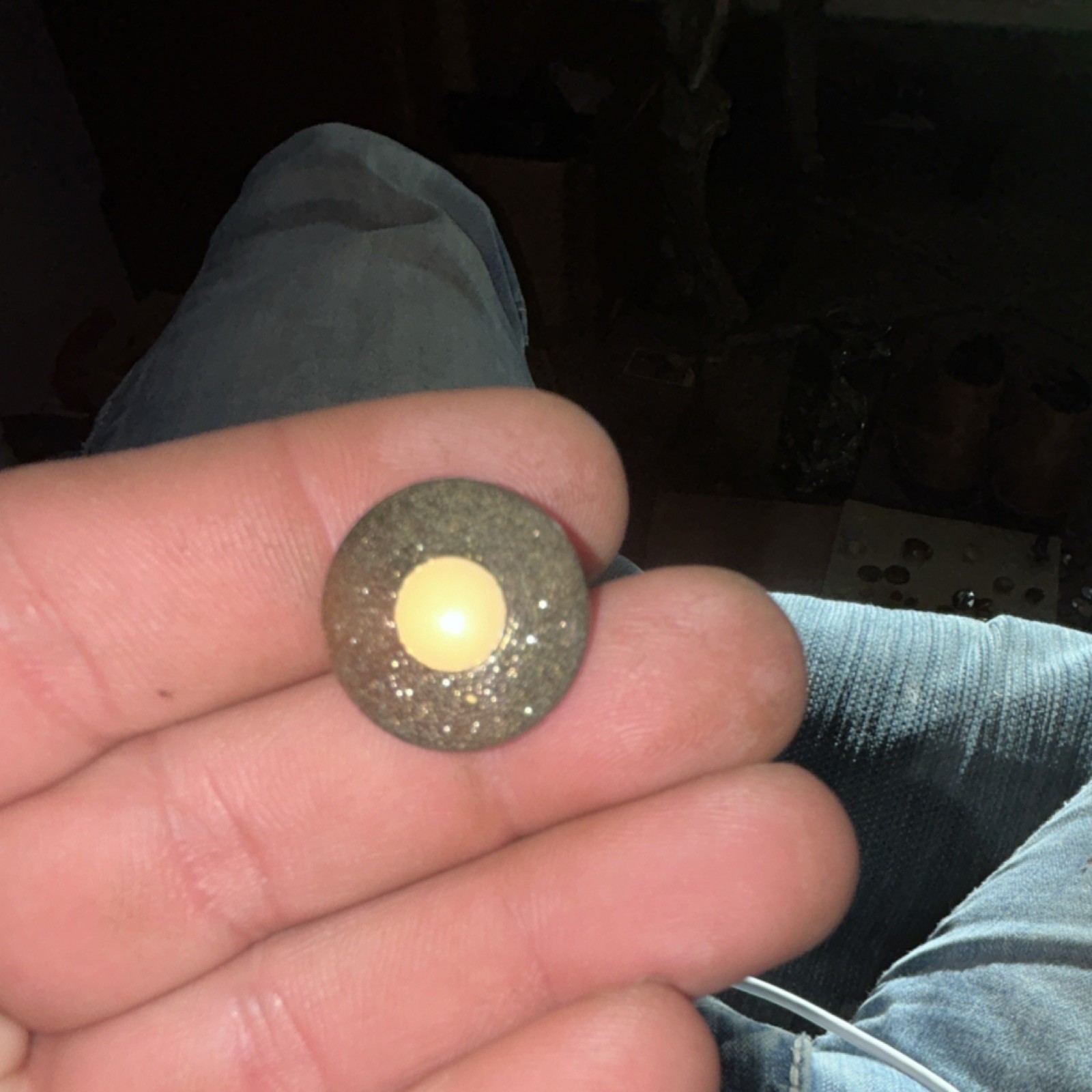 Antique Metal Round Gold Beige Sewing Shank Button 1-10 Vintage Collectible