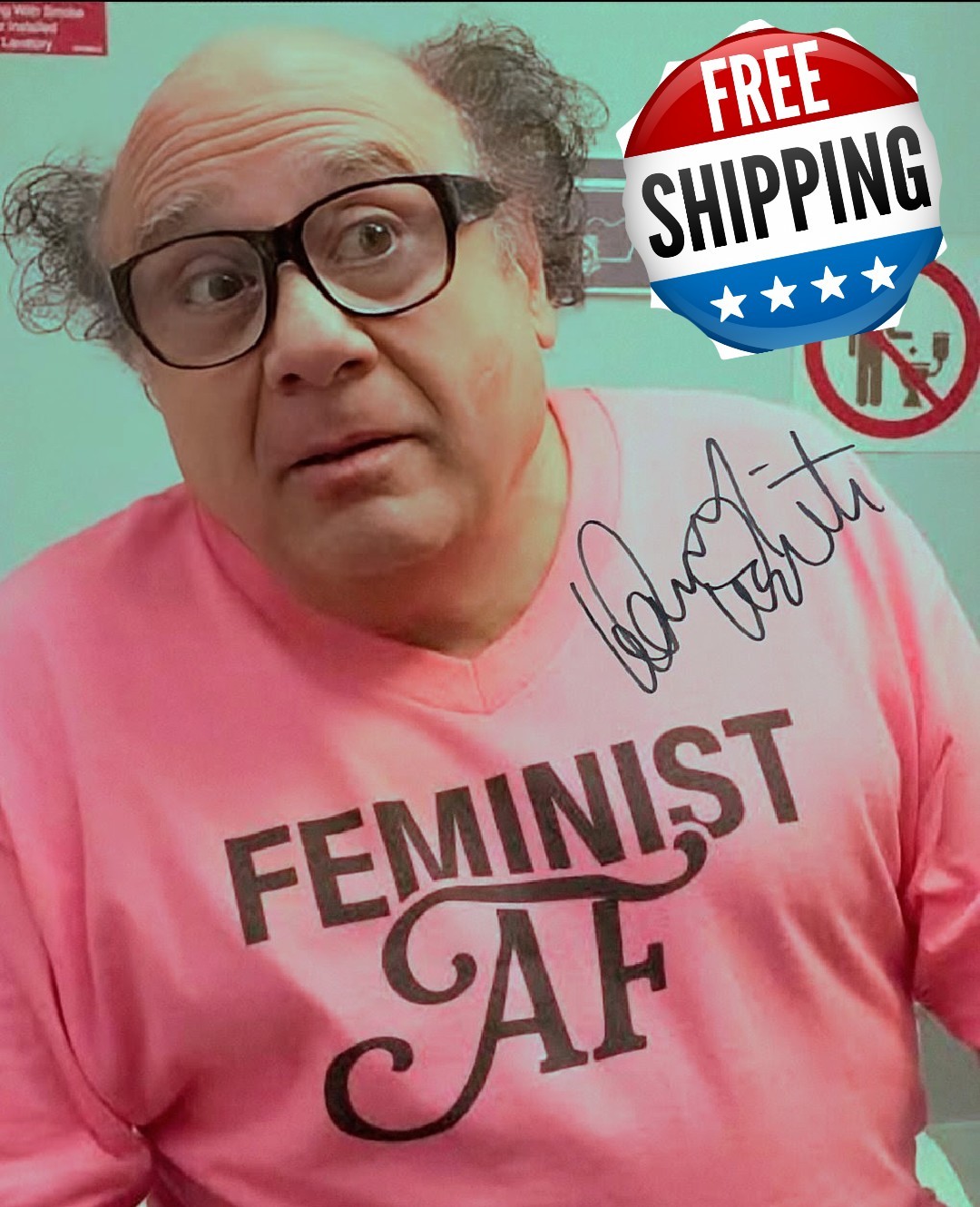 Framed Danny Devito Frank Reynolds Autographed Signed 8x10 Photo Reprint  