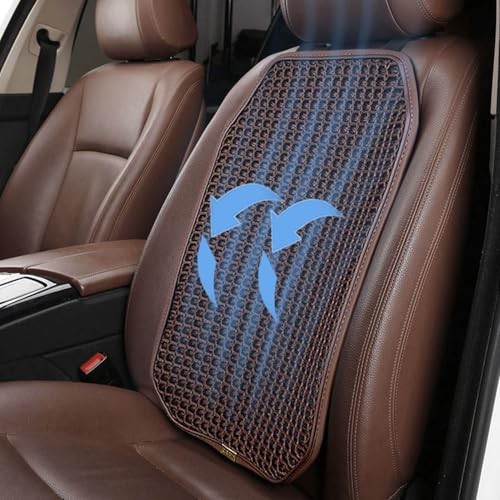 New Summer Cooling Ventilated Big Air Mesh Seat Cushion Brown-backcushion-1pcs