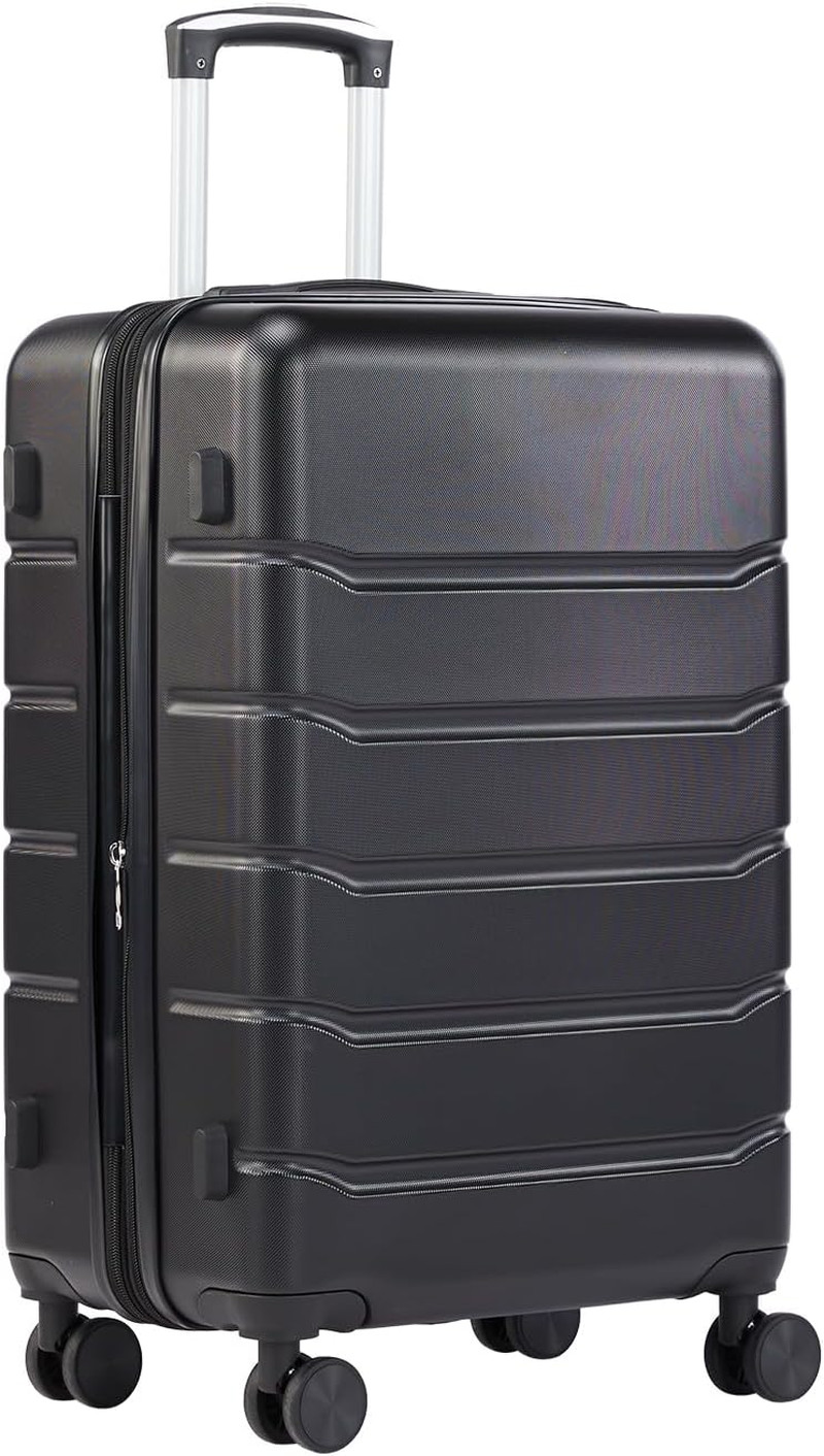 21" Carry-On Hard Shell Luggage with Spinner Wheels, TSA Lock