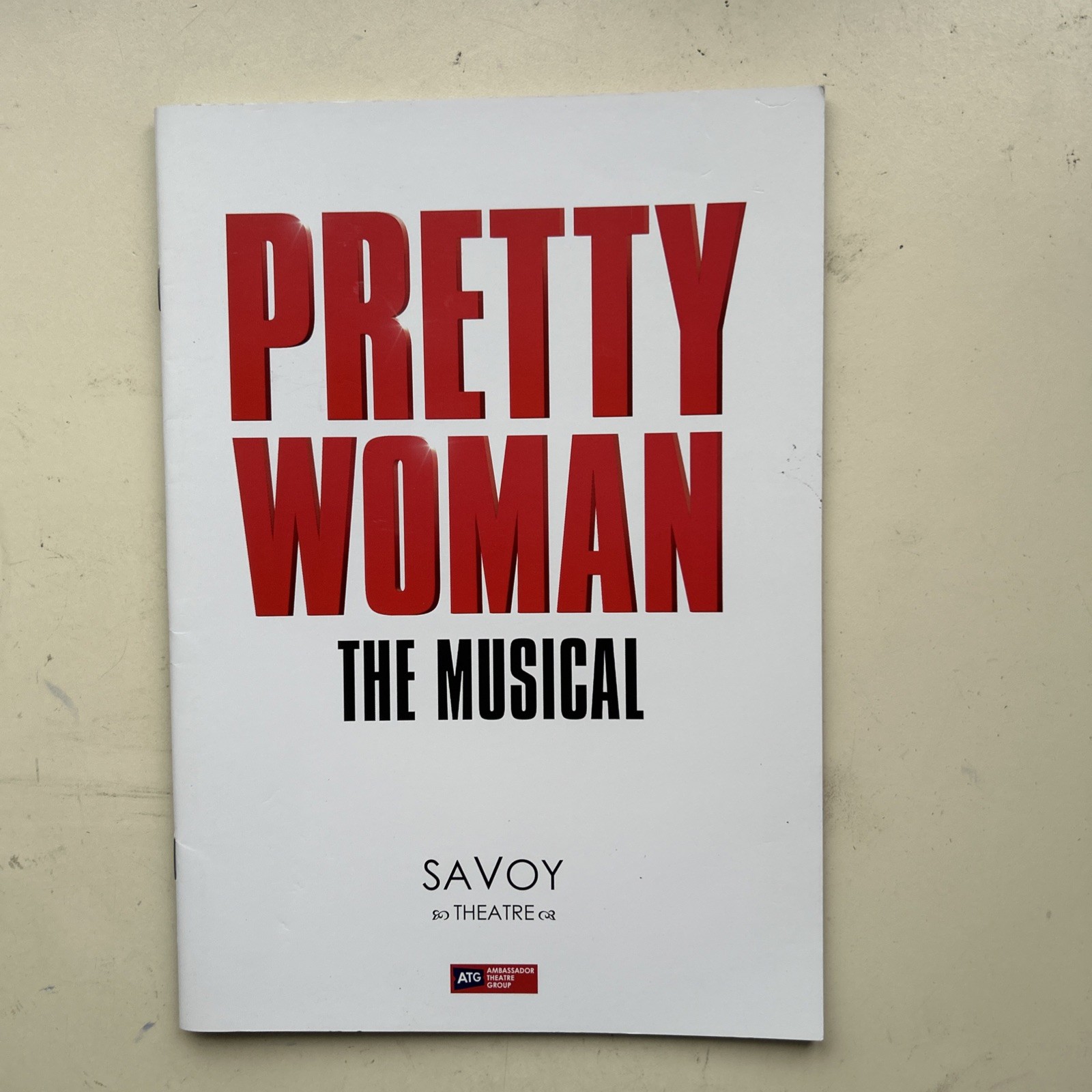 PRETTY WOMAN  THE MUSICAL  Theatre PROGRAMME