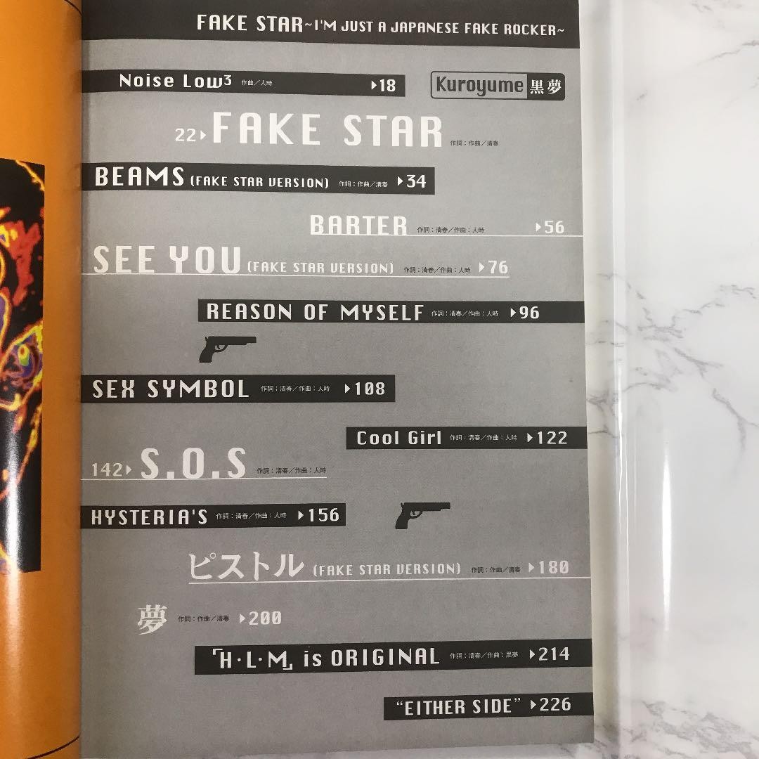 Black Dream B-Song Sheet Music, Used, No Significant Damage RRF